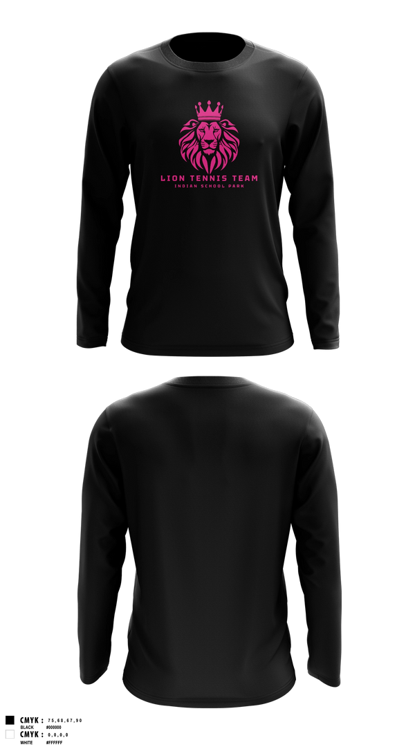 Long Sleeve Performance Shirt, Lion Tennis Team, Tennis, Teamtime, Team time, sublimation, custom sports apparel, team uniforms, spirit wear, spiritwear, sports uniforms, custom shirts, team store, custom team store, fundraiser sports, apparel fundraiser