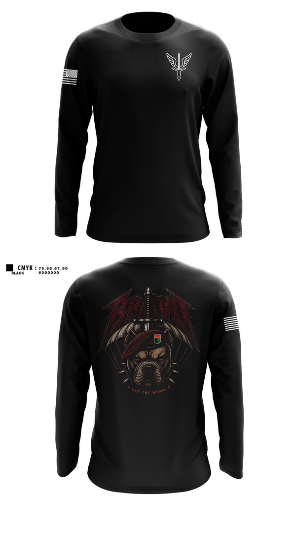 Long Sleeve Performance Shirt, B. CO, 112th SIG BN, Army, Teamtime, Team time, sublimation, custom sports apparel, team uniforms, spirit wear, spiritwear, sports uniforms, custom shirts, team store, custom team store, fundraiser sports, apparel fundraiser