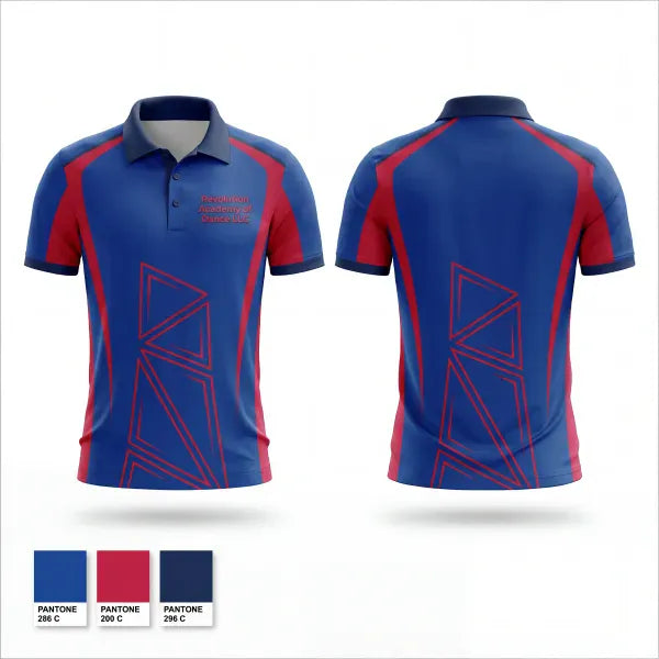 Short Sleeve Performance Polo, Revolution Academy of Dance LLC, , Teamtime, Team time, sublimation, custom sports apparel, team uniforms, spirit wear, spiritwear, sports uniforms, custom shirts, team store, custom team store, fundraiser sports, apparel fundraiser