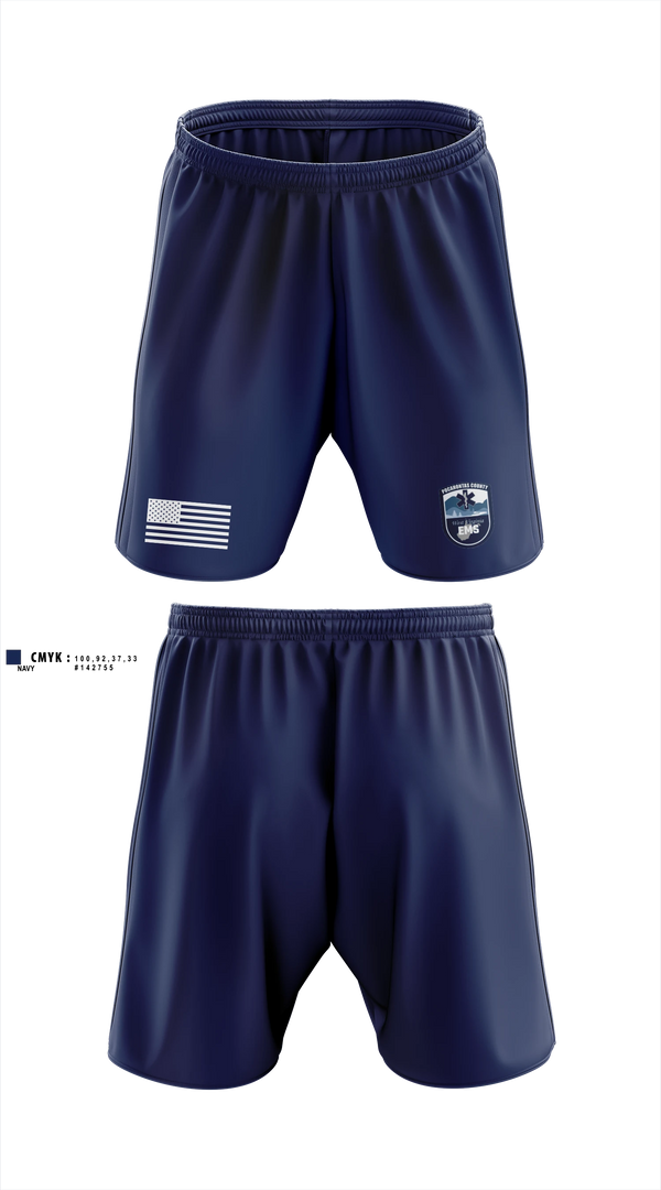 Athletic Shorts With Pockets, Pocahontas County EMS, EMS/EMT, Teamtime, Team time, sublimation, custom sports apparel, team uniforms, spirit wear, spiritwear, sports uniforms, custom shirts, team store, custom team store, fundraiser sports, apparel fundraiser