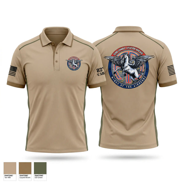 Short Sleeve Performance Polo, 82ND CAB, Army, Teamtime, Team time, sublimation, custom sports apparel, team uniforms, spirit wear, spiritwear, sports uniforms, custom shirts, team store, custom team store, fundraiser sports, apparel fundraiser
