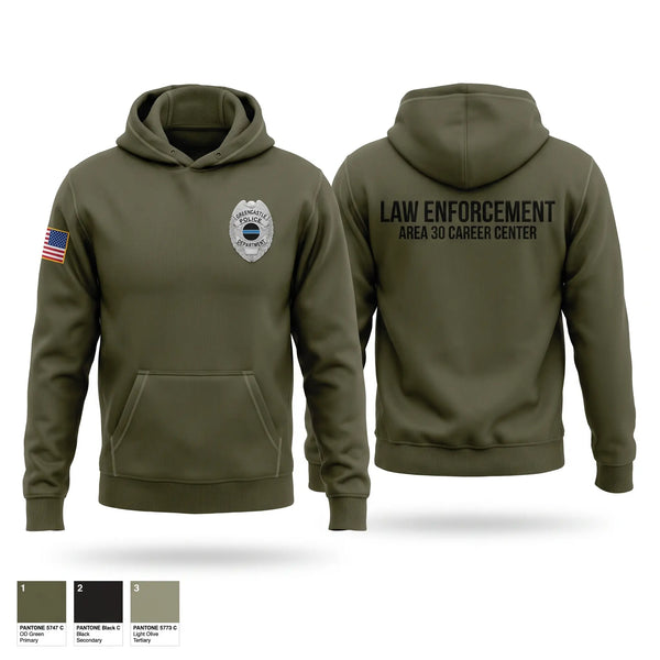 Hoodie, AREA 30 CAREER CENTER LAW ENFORCEMENT, Police, Teamtime, Team time, sublimation, custom sports apparel, team uniforms, spirit wear, spiritwear, sports uniforms, custom shirts, team store, custom team store, fundraiser sports, apparel fundraiser