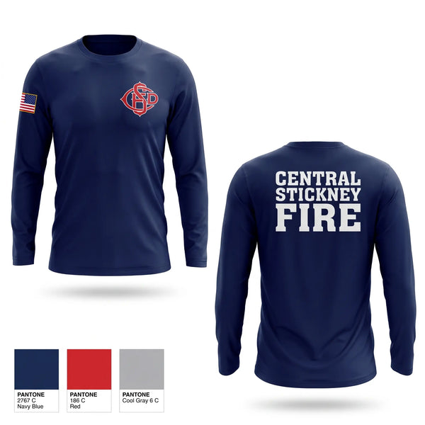 Long Sleeve Performance Shirt, Central Stickney Fire, Fire Department, Teamtime, Team time, sublimation, custom sports apparel, team uniforms, spirit wear, spiritwear, sports uniforms, custom shirts, team store, custom team store, fundraiser sports, apparel fundraiser
