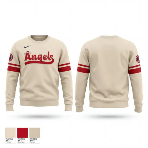 Crew Neck Sweatshirt, Angels, Baseball, Teamtime, Team time, sublimation, custom sports apparel, team uniforms, spirit wear, spiritwear, sports uniforms, custom shirts, team store, custom team store, fundraiser sports, apparel fundraiser