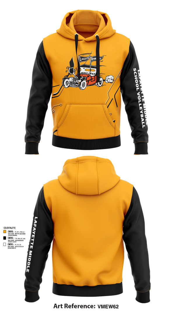 Hoodie, Lafayette Middle School Volleyball, Women's Volleyball, Teamtime, Team time, sublimation, custom sports apparel, team uniforms, spirit wear, spiritwear, sports uniforms, custom shirts, team store, custom team store, fundraiser sports, apparel fundraiser
