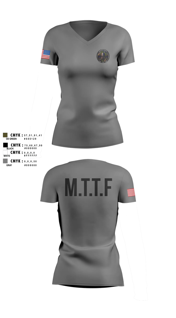 Womens Short Sleeve Vneck Shirt, Major Theft Task Force, Police, Teamtime, Team time, sublimation, custom sports apparel, team uniforms, spirit wear, spiritwear, sports uniforms, custom shirts, team store, custom team store, fundraiser sports, apparel fundraiser