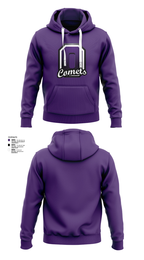 Hoodie, Oakwood Comets, , Teamtime, Team time, sublimation, custom sports apparel, team uniforms, spirit wear, spiritwear, sports uniforms, custom shirts, team store, custom team store, fundraiser sports, apparel fundraiser