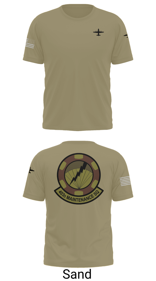 Short Sleeve Performance Shirt, 403 Maintenance Sqd, Air Force, Teamtime, Team time, sublimation, custom sports apparel, team uniforms, spirit wear, spiritwear, sports uniforms, custom shirts, team store, custom team store, fundraiser sports, apparel fundraiser