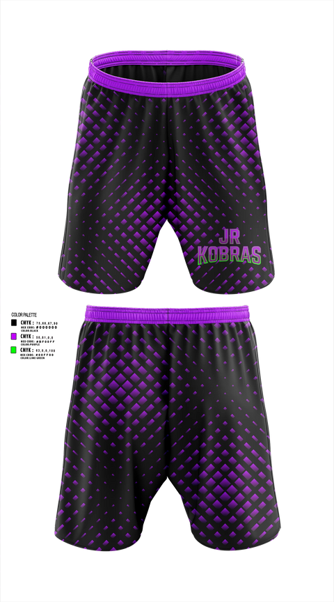 Athletic Shorts With Pockets, JR Kobras, Softball, Teamtime, Team time, sublimation, custom sports apparel, team uniforms, spirit wear, spiritwear, sports uniforms, custom shirts, team store, custom team store, fundraiser sports, apparel fundraiser