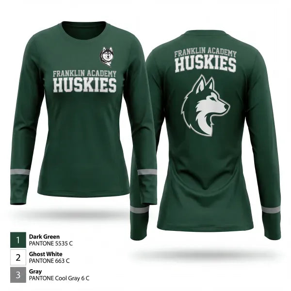 Long Sleeve Performance Shirt, Franklin Academy Huskies, Men's Lacrosse, Teamtime, Team time, sublimation, custom sports apparel, team uniforms, spirit wear, spiritwear, sports uniforms, custom shirts, team store, custom team store, fundraiser sports, apparel fundraiser