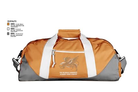 Duffle Bag, The Palmdale Aerospace Academy Cross Country, Cross Country, Teamtime, Team time, sublimation, custom sports apparel, team uniforms, spirit wear, spiritwear, sports uniforms, custom shirts, team store, custom team store, fundraiser sports, apparel fundraiser