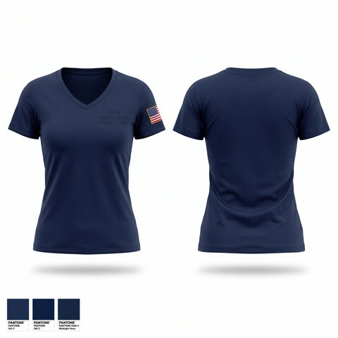 Womens Short Sleeve Vneck Shirt, City of South Daytona Public Safety, Police, Teamtime, Team time, sublimation, custom sports apparel, team uniforms, spirit wear, spiritwear, sports uniforms, custom shirts, team store, custom team store, fundraiser sports, apparel fundraiser