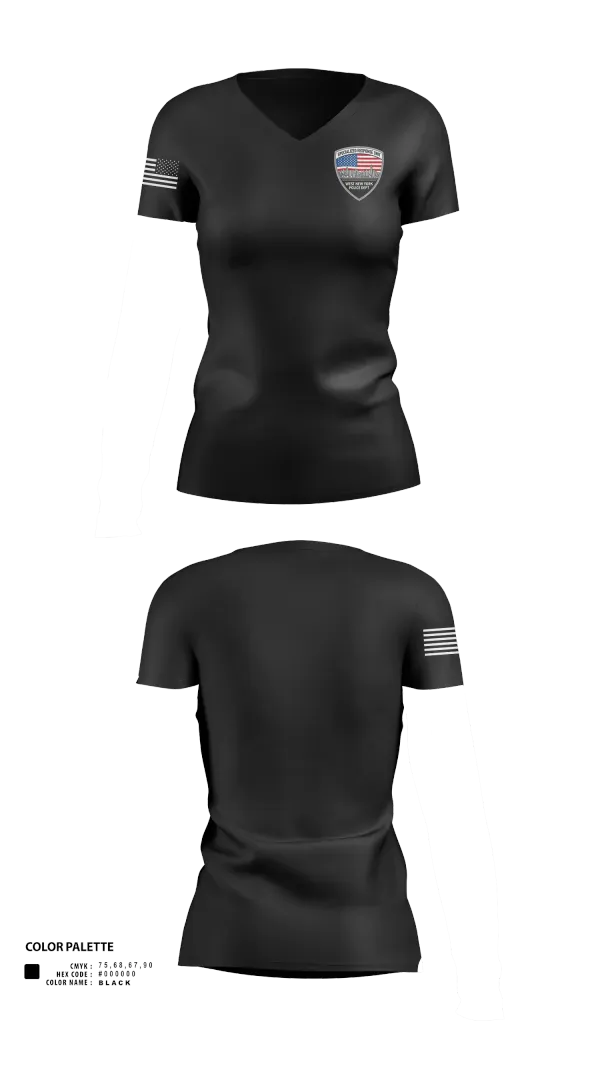 Womens Short Sleeve Vneck Shirt, Specialized Response Unit, Police, Teamtime, Team time, sublimation, custom sports apparel, team uniforms, spirit wear, spiritwear, sports uniforms, custom shirts, team store, custom team store, fundraiser sports, apparel fundraiser