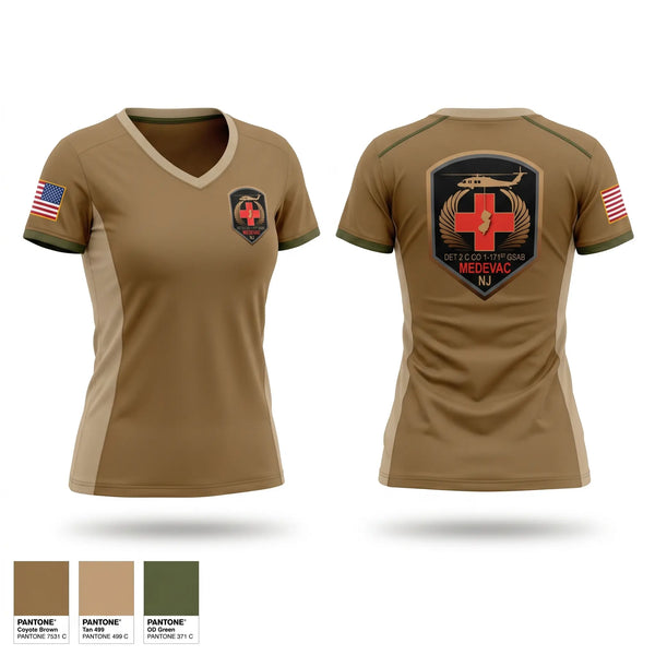 Womens Short Sleeve Vneck Shirt, 1-171 MEDEVAC, National Guard, Teamtime, Team time, sublimation, custom sports apparel, team uniforms, spirit wear, spiritwear, sports uniforms, custom shirts, team store, custom team store, fundraiser sports, apparel fundraiser