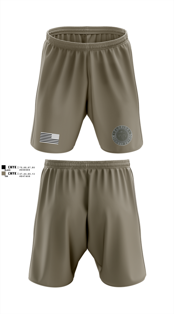Athletic Shorts With Pockets, Florida Highway Patrol, , Teamtime, Team time, sublimation, custom sports apparel, team uniforms, spirit wear, spiritwear, sports uniforms, custom shirts, team store, custom team store, fundraiser sports, apparel fundraiser