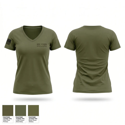 Womens Short Sleeve Vneck Shirt, BTR PCADS Aerial Firefighting, Fire Department, Teamtime, Team time, sublimation, custom sports apparel, team uniforms, spirit wear, spiritwear, sports uniforms, custom shirts, team store, custom team store, fundraiser sports, apparel fundraiser