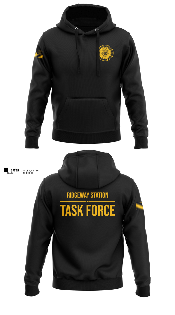 Hoodie, Ridgeway Station Task Force, Police, Teamtime, Team time, sublimation, custom sports apparel, team uniforms, spirit wear, spiritwear, sports uniforms, custom shirts, team store, custom team store, fundraiser sports, apparel fundraiser