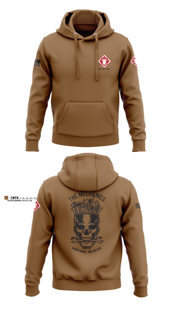 Hoodie, 20th Engineer Brigade, , Teamtime, Team time, sublimation, custom sports apparel, team uniforms, spirit wear, spiritwear, sports uniforms, custom shirts, team store, custom team store, fundraiser sports, apparel fundraiser