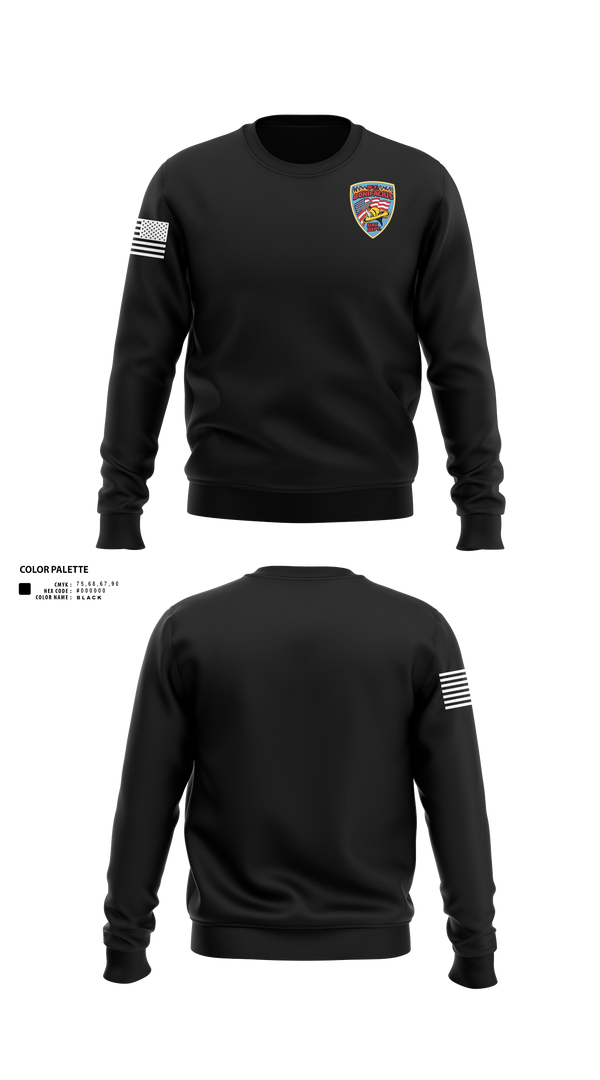 Crew Neck Sweatshirt, St. Boni, Fire Department, Teamtime, Team time, sublimation, custom sports apparel, team uniforms, spirit wear, spiritwear, sports uniforms, custom shirts, team store, custom team store, fundraiser sports, apparel fundraiser