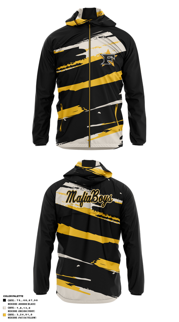 Windbreaker, Five Star Mafia, Baseball, Teamtime, Team time, sublimation, custom sports apparel, team uniforms, spirit wear, spiritwear, sports uniforms, custom shirts, team store, custom team store, fundraiser sports, apparel fundraiser