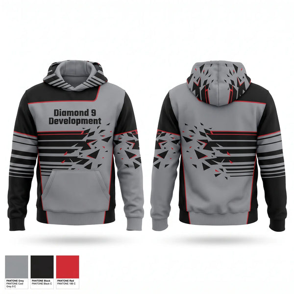 Hoodie, Diamond 9 Development, Baseball, Teamtime, Team time, sublimation, custom sports apparel, team uniforms, spirit wear, spiritwear, sports uniforms, custom shirts, team store, custom team store, fundraiser sports, apparel fundraiser