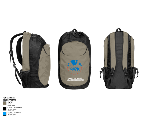Gear Bag, FAMILY AND MORALE, WELFARE AND RECREATION, , Teamtime, Team time, sublimation, custom sports apparel, team uniforms, spirit wear, spiritwear, sports uniforms, custom shirts, team store, custom team store, fundraiser sports, apparel fundraiser