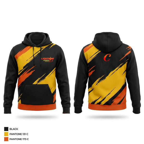 Hoodie, Lightning Force Athletics, Track & Field, Teamtime, Team time, sublimation, custom sports apparel, team uniforms, spirit wear, spiritwear, sports uniforms, custom shirts, team store, custom team store, fundraiser sports, apparel fundraiser