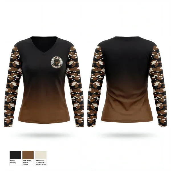 Womens Long Sleeve Vneck Shirt, Rondo Rottweilers, Men's Basketball, Teamtime, Team time, sublimation, custom sports apparel, team uniforms, spirit wear, spiritwear, sports uniforms, custom shirts, team store, custom team store, fundraiser sports, apparel fundraiser