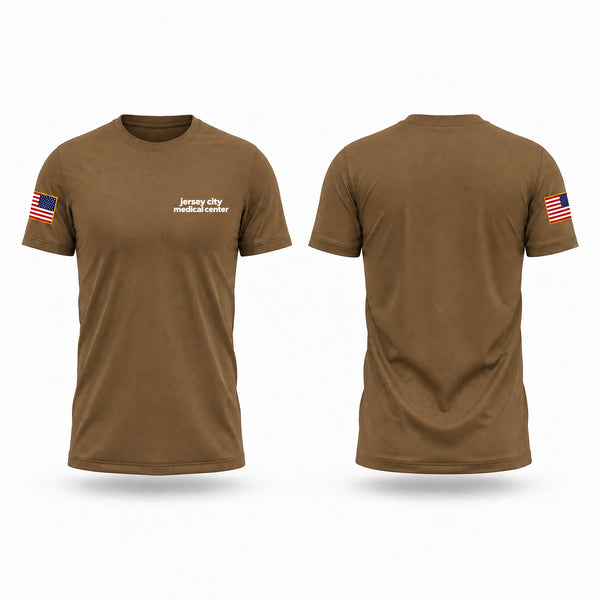 Old School Cotton Feel Shirt, jersey city medical center, EMS/EMT, Teamtime, Team time, sublimation, custom sports apparel, team uniforms, spirit wear, spiritwear, sports uniforms, custom shirts, team store, custom team store, fundraiser sports, apparel fundraiser