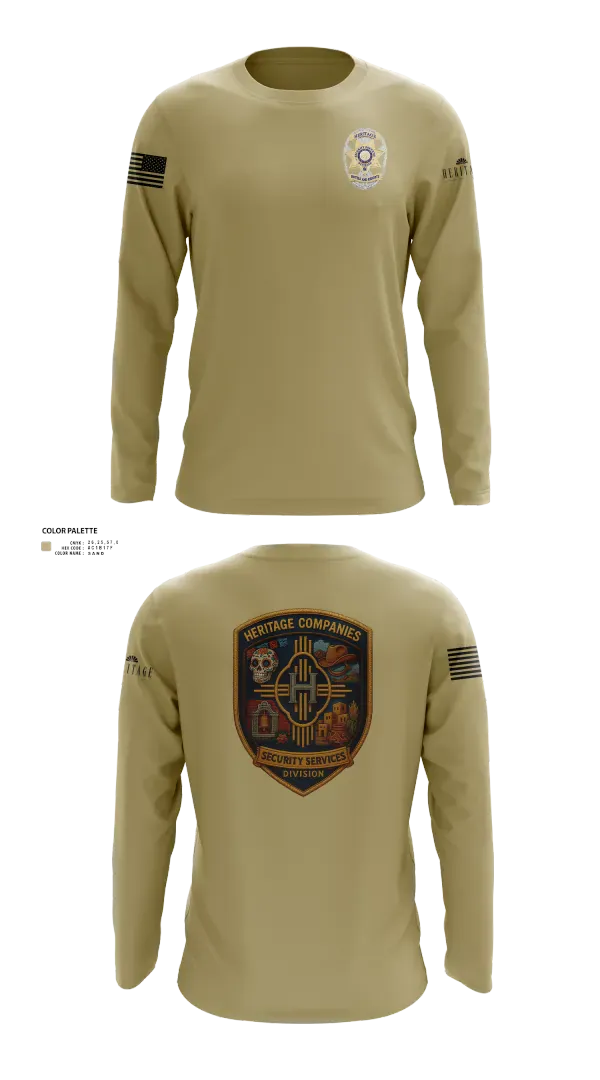 Long Sleeve Performance Shirt, Heritage Companies Security Services Division, , Teamtime, Team time, sublimation, custom sports apparel, team uniforms, spirit wear, spiritwear, sports uniforms, custom shirts, team store, custom team store, fundraiser sports, apparel fundraiser