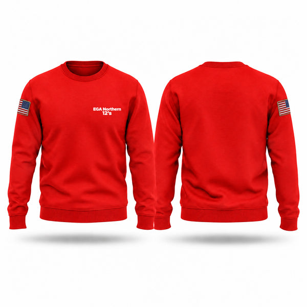 Crew Neck Sweatshirt, EGA Northern 12's, Marines, Teamtime, Team time, sublimation, custom sports apparel, team uniforms, spirit wear, spiritwear, sports uniforms, custom shirts, team store, custom team store, fundraiser sports, apparel fundraiser