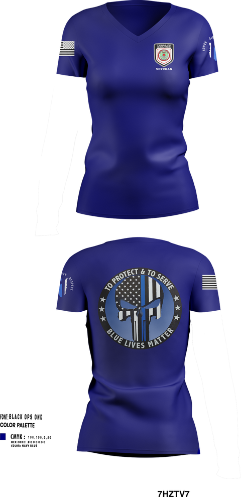Womens Short Sleeve Vneck Shirt, Policía Municipal de Carolina, , Teamtime, Team time, sublimation, custom sports apparel, team uniforms, spirit wear, spiritwear, sports uniforms, custom shirts, team store, custom team store, fundraiser sports, apparel fundraiser