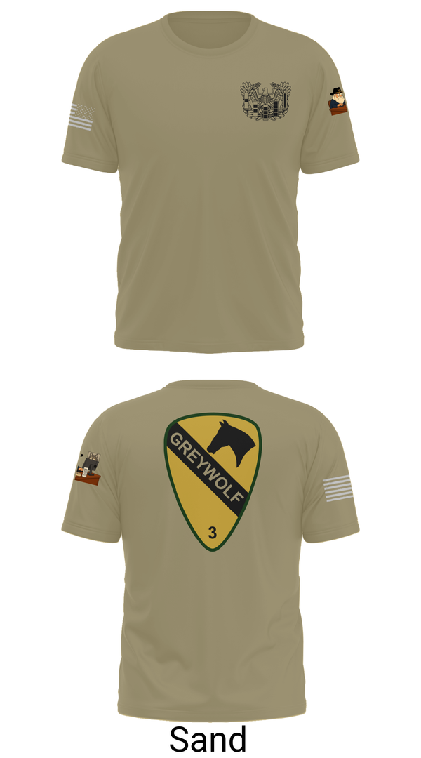 Short Sleeve Performance Shirt, 1st cav Div 3abct, , Teamtime, Team time, sublimation, custom sports apparel, team uniforms, spirit wear, spiritwear, sports uniforms, custom shirts, team store, custom team store, fundraiser sports, apparel fundraiser