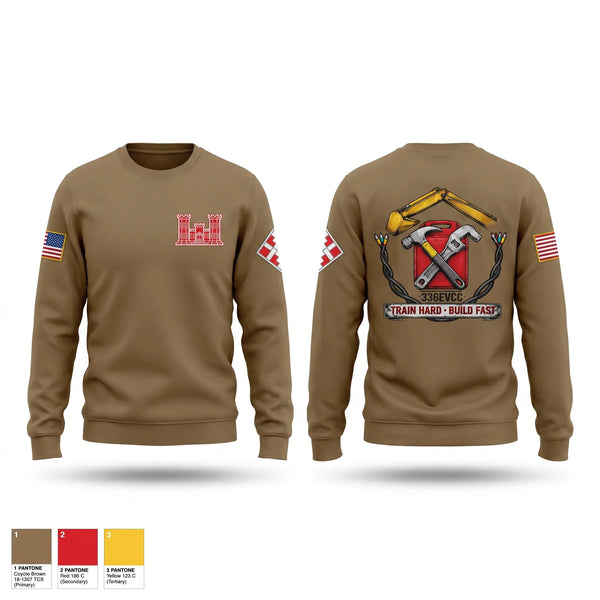 Crew Neck Sweatshirt, 336th EN CO (EVCC)336th EN CO (EVCC), Army, Teamtime, Team time, sublimation, custom sports apparel, team uniforms, spirit wear, spiritwear, sports uniforms, custom shirts, team store, custom team store, fundraiser sports, apparel fundraiser