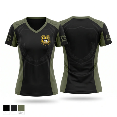 Womens Short Sleeve Vneck Shirt, Pennsylvania State agent, , Teamtime, Team time, sublimation, custom sports apparel, team uniforms, spirit wear, spiritwear, sports uniforms, custom shirts, team store, custom team store, fundraiser sports, apparel fundraiser