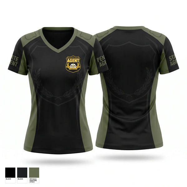 Womens Short Sleeve Vneck Shirt, Pennsylvania State agent, , Teamtime, Team time, sublimation, custom sports apparel, team uniforms, spirit wear, spiritwear, sports uniforms, custom shirts, team store, custom team store, fundraiser sports, apparel fundraiser