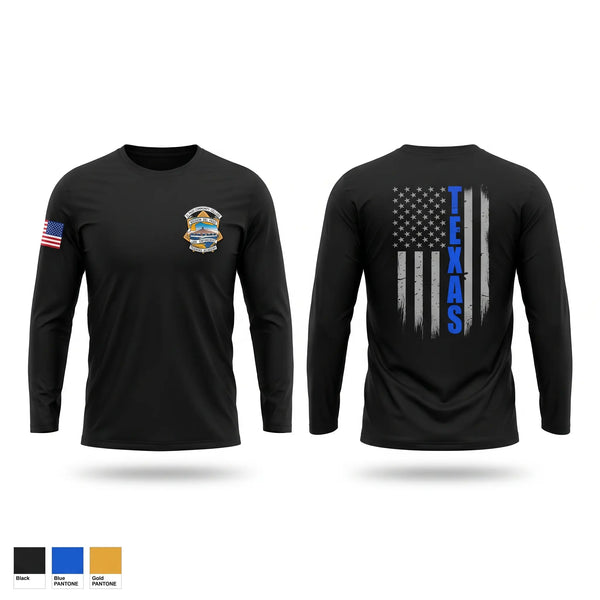 Long Sleeve Performance Shirt, El Paso Community College Law Enforcement Training Academy Class 105, Police, Teamtime, Team time, sublimation, custom sports apparel, team uniforms, spirit wear, spiritwear, sports uniforms, custom shirts, team store, custom team store, fundraiser sports, apparel fundraiser