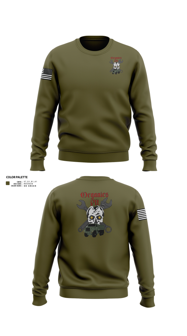 Crew Neck Sweatshirt, Organics plt, Marines, Teamtime, Team time, sublimation, custom sports apparel, team uniforms, spirit wear, spiritwear, sports uniforms, custom shirts, team store, custom team store, fundraiser sports, apparel fundraiser