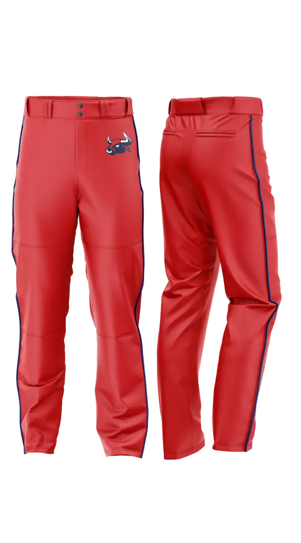 Baseball Pants, Smithtown Bulls, Baseball, Teamtime, Team time, sublimation, custom sports apparel, team uniforms, spirit wear, spiritwear, sports uniforms, custom shirts, team store, custom team store, fundraiser sports, apparel fundraiser