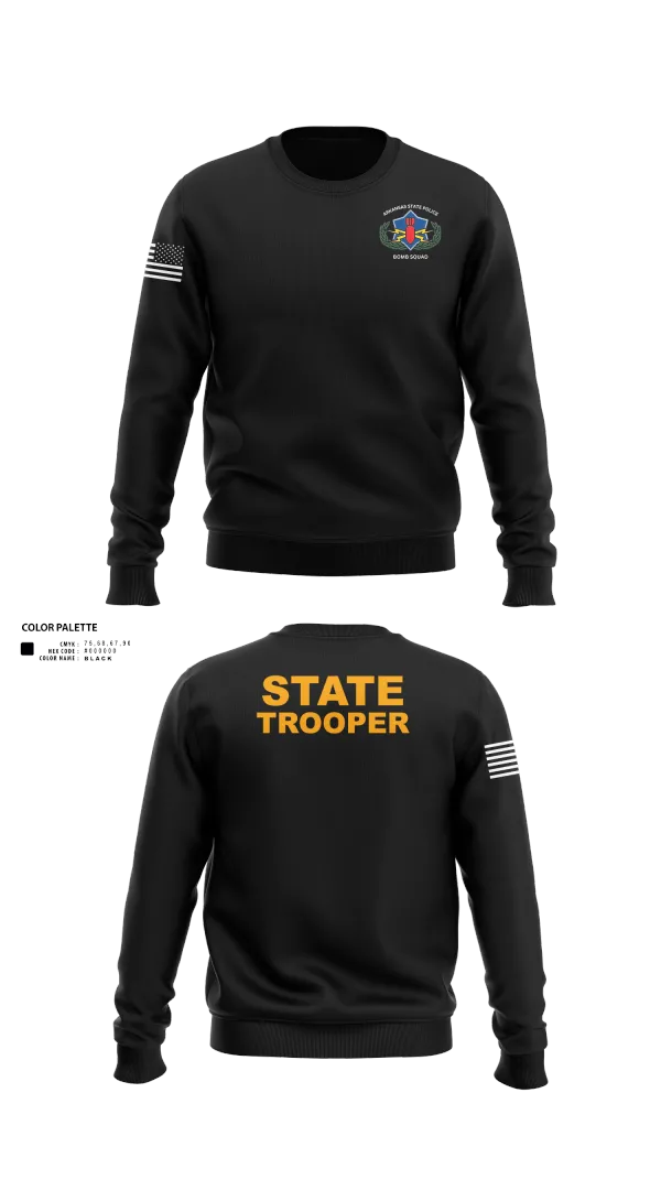 Crew Neck Sweatshirt, Arkansas State Police Bomb Squad, , Teamtime, Team time, sublimation, custom sports apparel, team uniforms, spirit wear, spiritwear, sports uniforms, custom shirts, team store, custom team store, fundraiser sports, apparel fundraiser