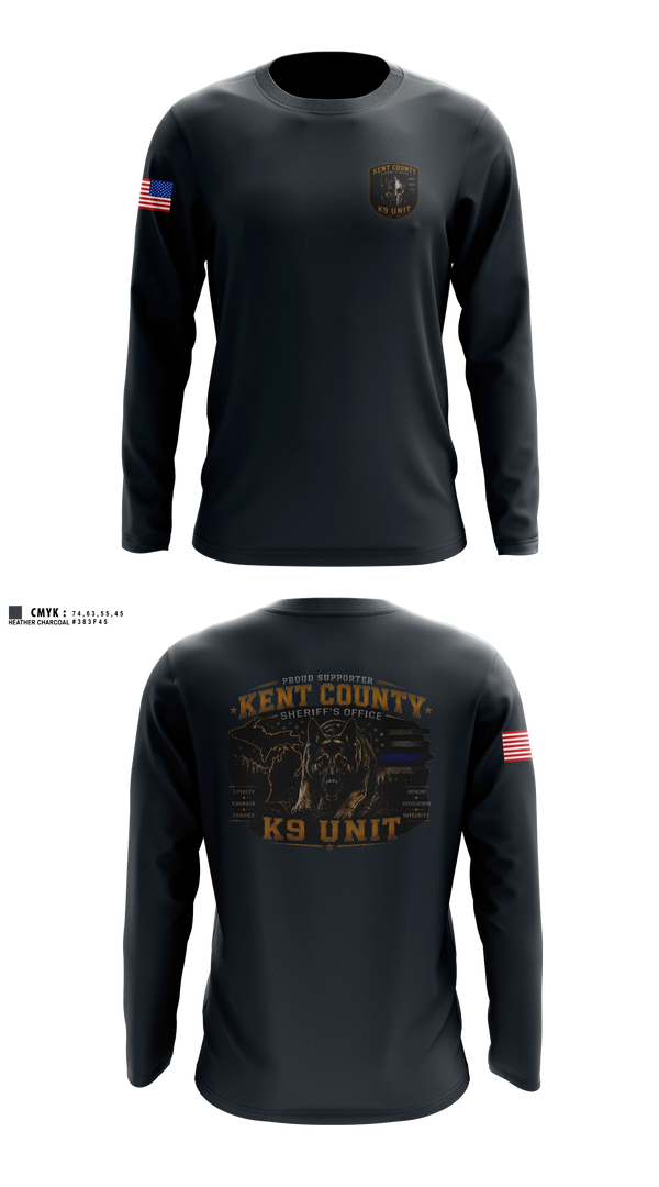 Long Sleeve Performance Shirt, KCSO K9, Police, Teamtime, Team time, sublimation, custom sports apparel, team uniforms, spirit wear, spiritwear, sports uniforms, custom shirts, team store, custom team store, fundraiser sports, apparel fundraiser