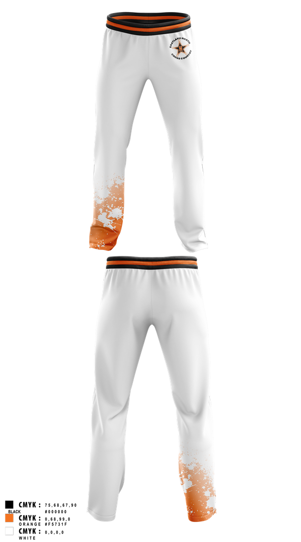 Sweatpants, Eastlake North Cross County, Cross Country, Teamtime, Team time, sublimation, custom sports apparel, team uniforms, spirit wear, spiritwear, sports uniforms, custom shirts, team store, custom team store, fundraiser sports, apparel fundraiser