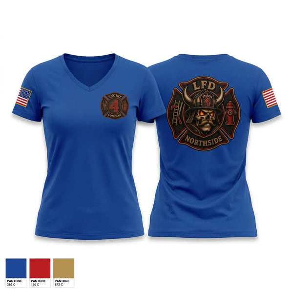 Womens Short Sleeve Vneck Shirt, Scott Fire/Rescue, Fire Department, Teamtime, Team time, sublimation, custom sports apparel, team uniforms, spirit wear, spiritwear, sports uniforms, custom shirts, team store, custom team store, fundraiser sports, apparel fundraiser