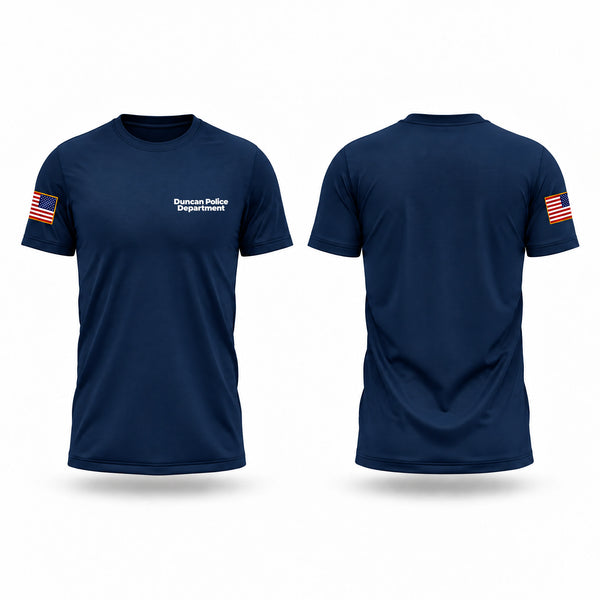 Old School Cotton Feel Shirt, Duncan Police Department, Police, Teamtime, Team time, sublimation, custom sports apparel, team uniforms, spirit wear, spiritwear, sports uniforms, custom shirts, team store, custom team store, fundraiser sports, apparel fundraiser