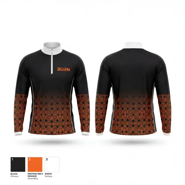 Quarter Zip Jacket, BURN, Spirit Store, Teamtime, Team time, sublimation, custom sports apparel, team uniforms, spirit wear, spiritwear, sports uniforms, custom shirts, team store, custom team store, fundraiser sports, apparel fundraiser
