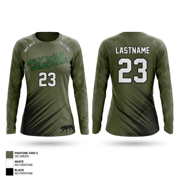 Long Sleeve Performance Shirt, Indy Wild, Men's Volleyball, Teamtime, Team time, sublimation, custom sports apparel, team uniforms, spirit wear, spiritwear, sports uniforms, custom shirts, team store, custom team store, fundraiser sports, apparel fundraiser
