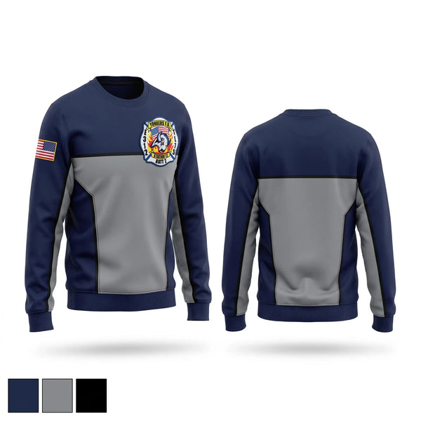 Crew Neck Sweatshirt, Yonkers Fire Department, Fire Department, Teamtime, Team time, sublimation, custom sports apparel, team uniforms, spirit wear, spiritwear, sports uniforms, custom shirts, team store, custom team store, fundraiser sports, apparel fundraiser