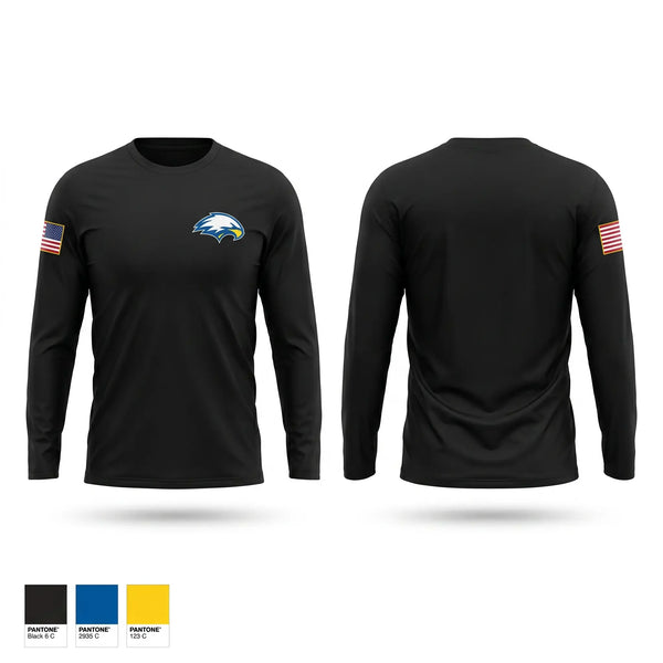Long Sleeve Performance Shirt, Ruskin Highschool MCJROTC, Marines, Teamtime, Team time, sublimation, custom sports apparel, team uniforms, spirit wear, spiritwear, sports uniforms, custom shirts, team store, custom team store, fundraiser sports, apparel fundraiser