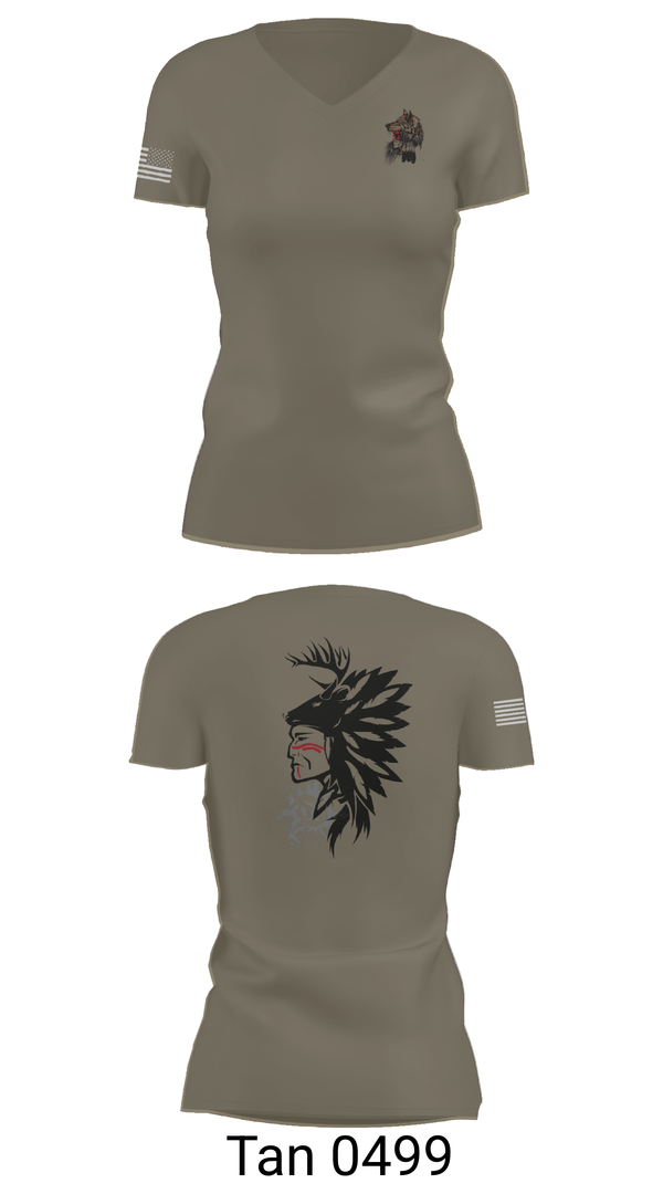 Womens Short Sleeve Vneck Shirt, 101st airborne 1-327, Army, Teamtime, Team time, sublimation, custom sports apparel, team uniforms, spirit wear, spiritwear, sports uniforms, custom shirts, team store, custom team store, fundraiser sports, apparel fundraiser