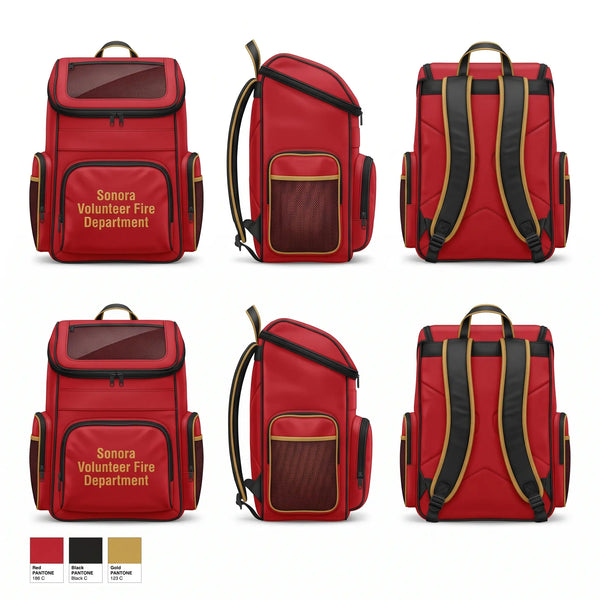 Gear Bag, Sonora Volunteer Fire Department, Fire Department, Teamtime, Team time, sublimation, custom sports apparel, team uniforms, spirit wear, spiritwear, sports uniforms, custom shirts, team store, custom team store, fundraiser sports, apparel fundraiser